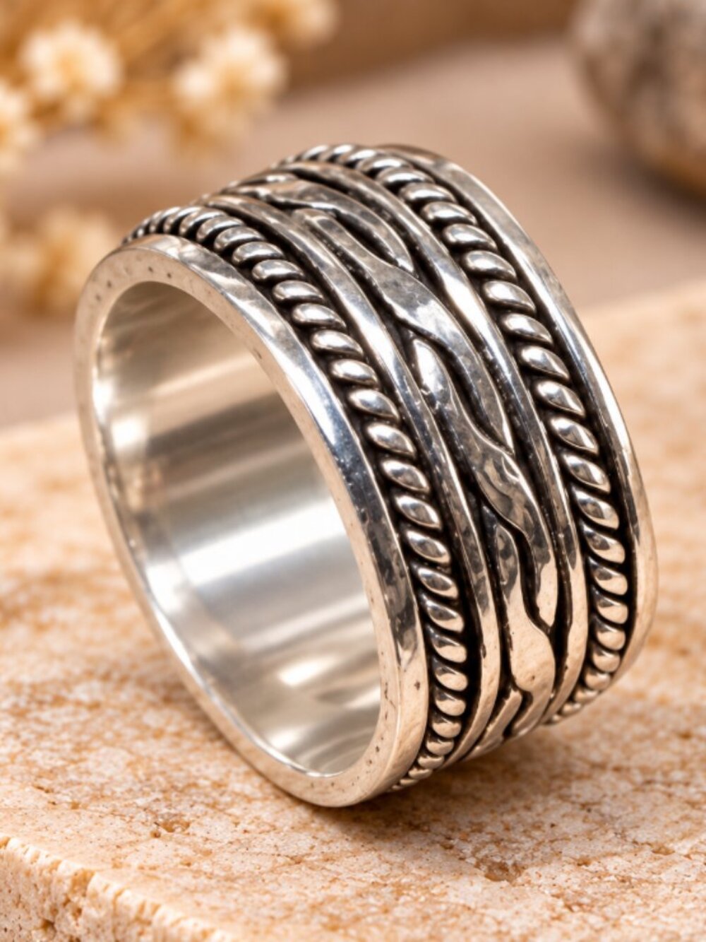 925 spinning band ring"unisex"